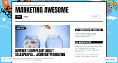 Desktop Screenshot of marketingawesomeblog.com