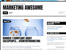 Tablet Screenshot of marketingawesomeblog.com